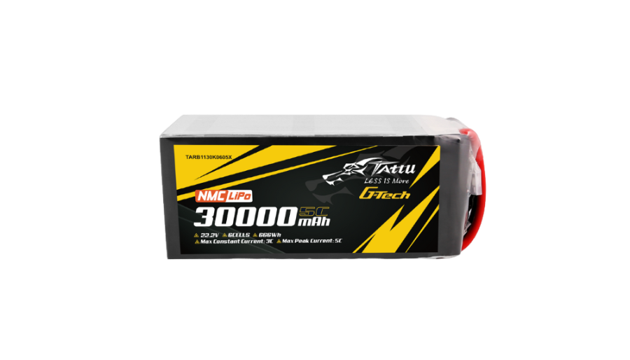 TATTU NMC811軟包30000mAh無人機電池